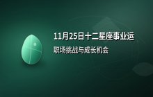 宋佳佳说星座：十二星座11月25日事业运势与职场表现分析