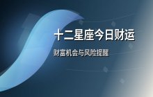 宋佳佳说星座：十二星座今日财运运势解析（11月30日）