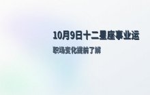 宋佳佳说星座：十二星座2026年10月9日事业运势与职场运势