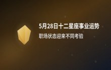宋佳佳十二星座今日事业运势：5月28日职场运势详细解析