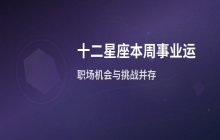 宋佳佳说星座：十二星座本周事业运势与职场发展解析