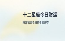 宋佳佳说星座：十二星座今日财运运势解析（4月17日）